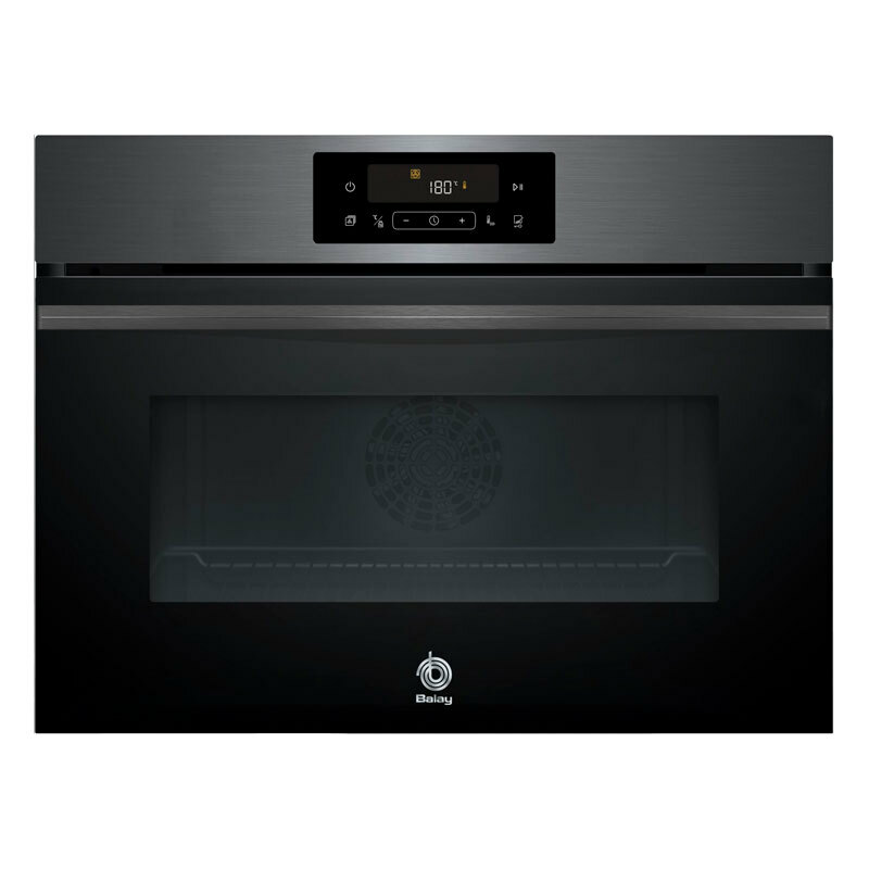 Horno compacto integrable Balay 3CB4821G3 – 47 L, Pirolítico+Hidrolítico, Freidora de aire