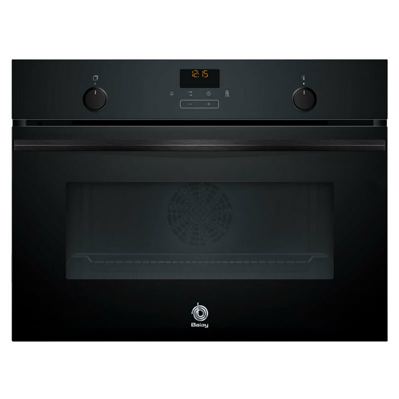 Horno compacto integrable Balay 3CB5159N3 – 47 L, Aire caliente 3D, Limpieza hidrolítica