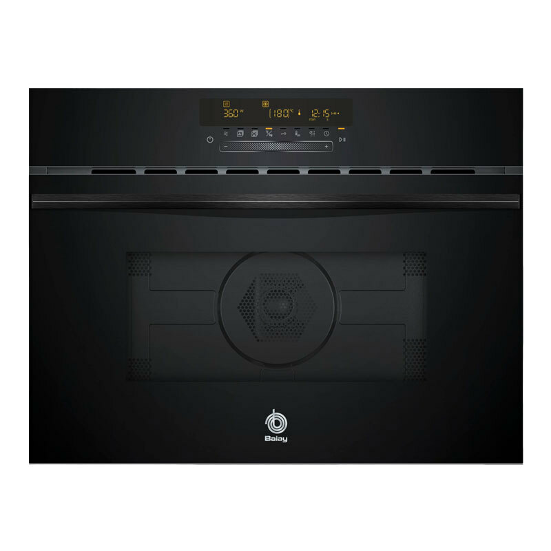 Horno compacto integrable Balay 3CW5179N3 – Microondas integrado, 44 L, Aqualisis