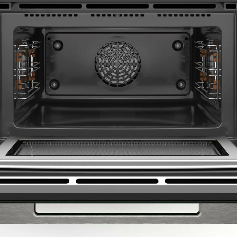 Horno compacto integrable Bosch CMG7761B1 – Microondas integrado, 45 L, Air Fry