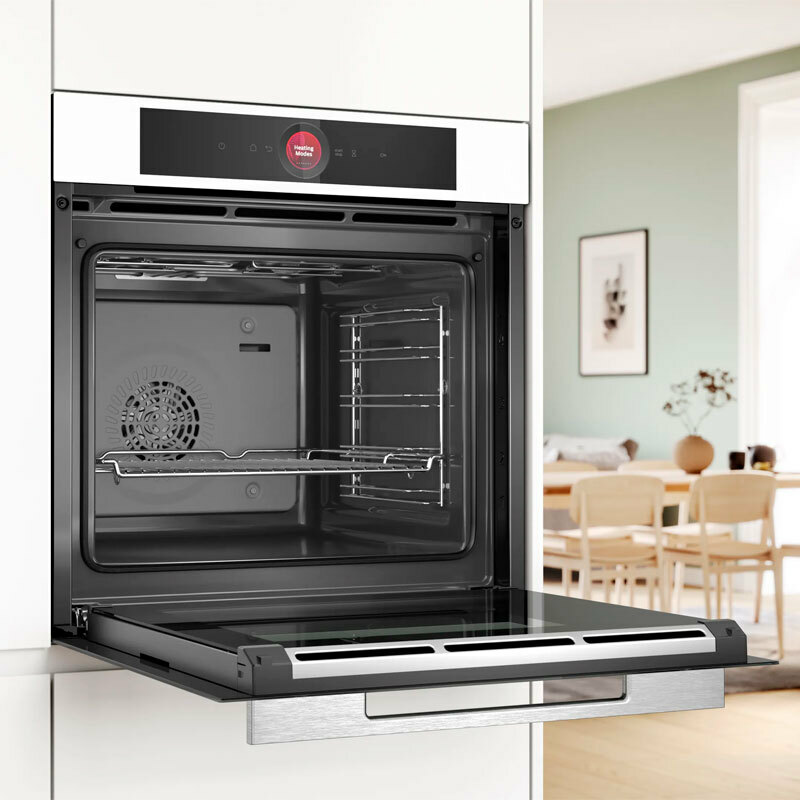 Horno empotrable Bosch Serie 8 HBG7341W1 – 71 L, Pirolítico+Hidrolítico, Home Connect