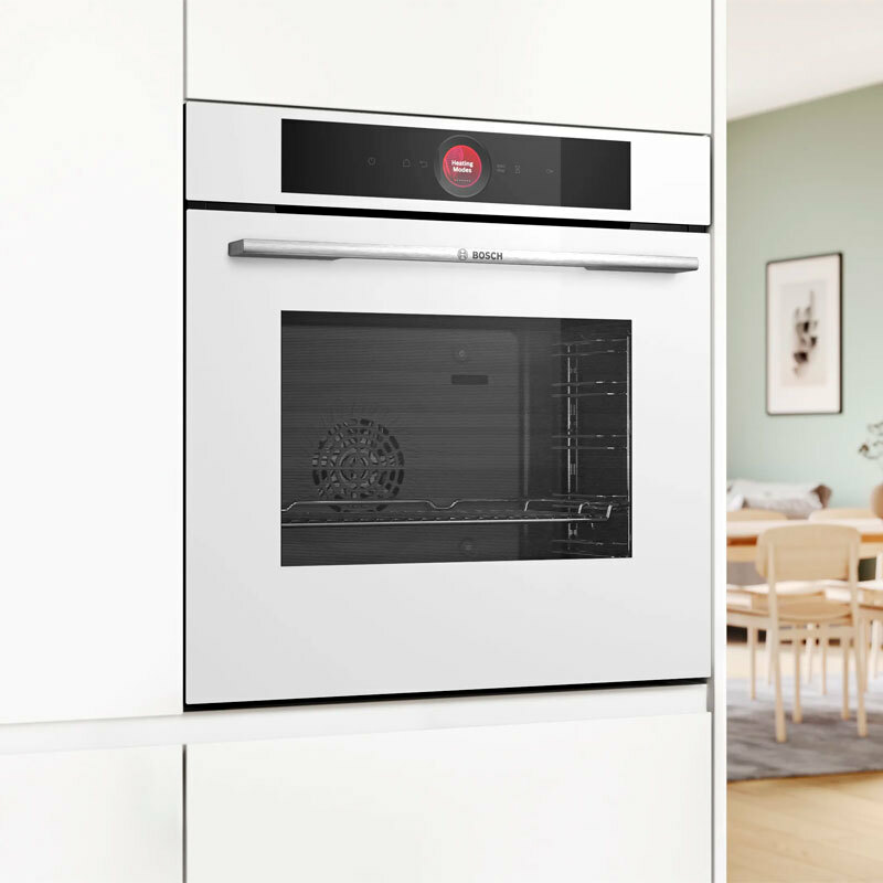Horno empotrable Bosch Serie 8 HBG7341W1 – 71 L, Pirolítico+Hidrolítico, Home Connect