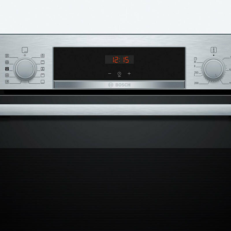 Horno integrable Bosch HQA514ES3 – Vapor añadido, 71L, limpieza hidrolítica