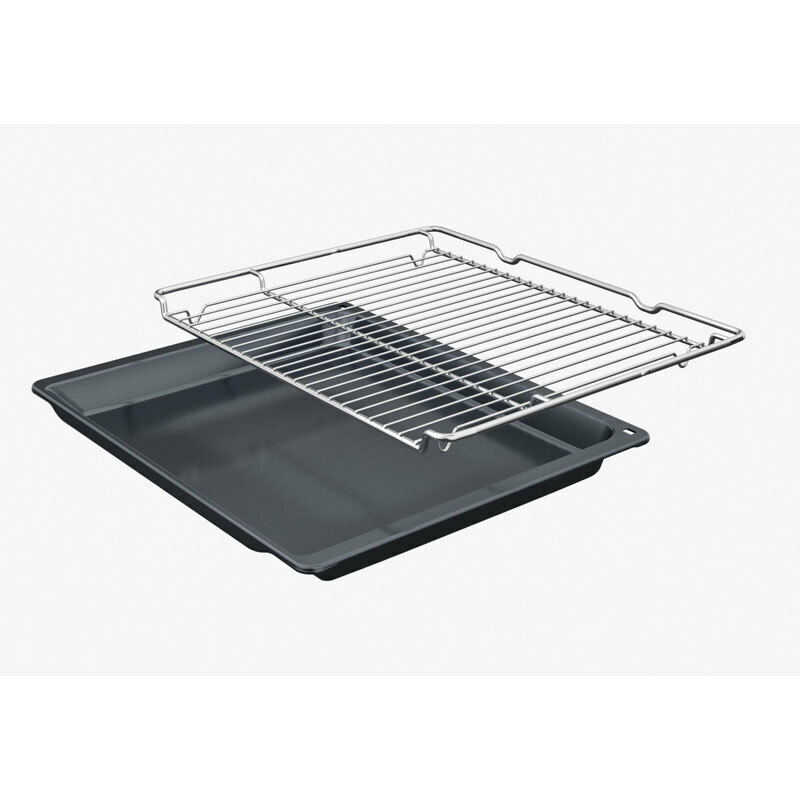 Horno integrable Bosch HQA574ES3 – 71 L, Aire caliente 3D + vapor, Pirolítico