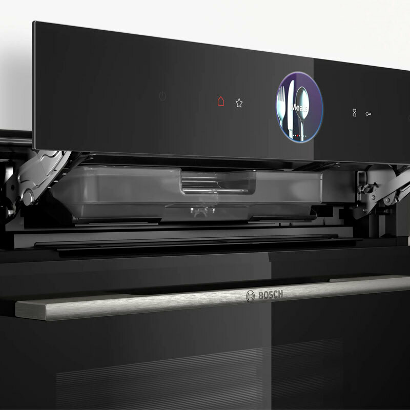 Horno integrable Bosch HRG7761B1 – 71 L, Vapor añadido, Pirolítico