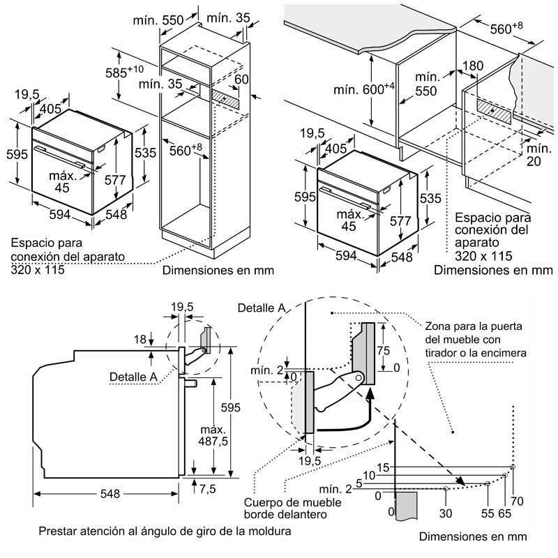 Horno integrable Bosch HSG7584B1 – Vapor 100%, Home Connect, 71 L
