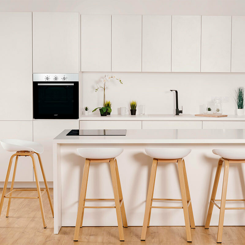 Horno multifunción integrable Cata MES8007X – 80 L, Clase A, 7 funciones