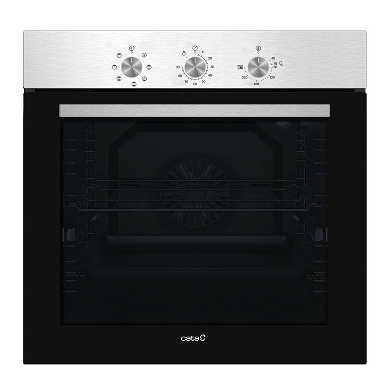 Horno multifunción integrable Cata MES8007X – 80 L, Clase A, 7 funciones
