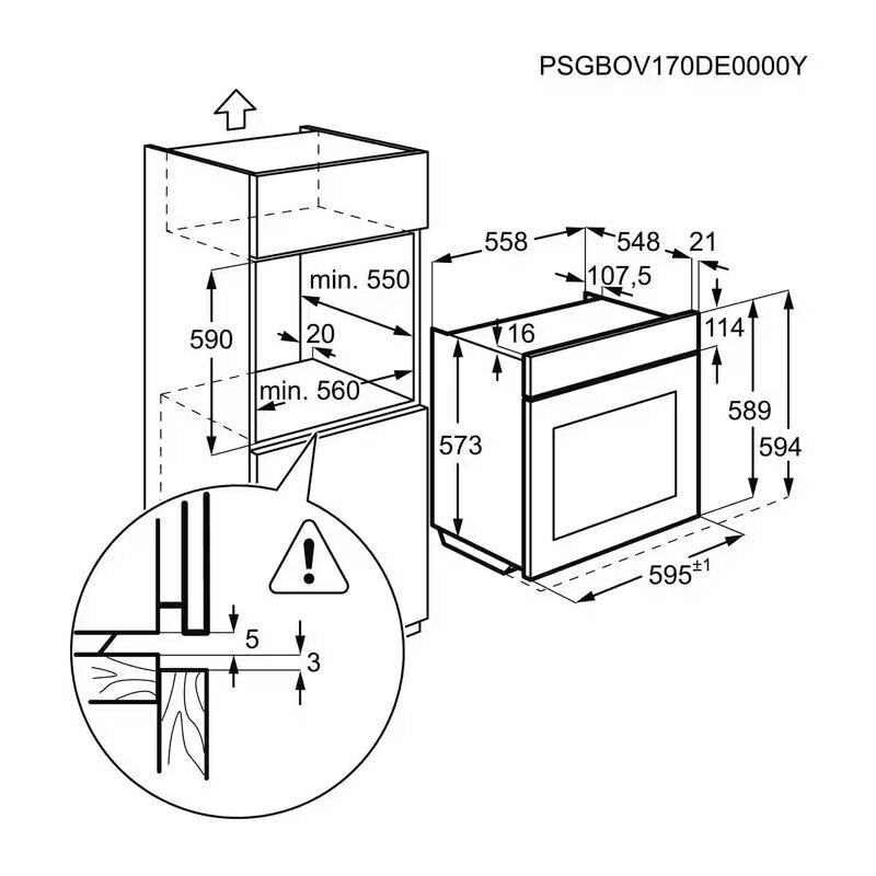 Horno integrable Electrolux EOF6P46VX0 – 72 L, Pirolítico, SurroundCook