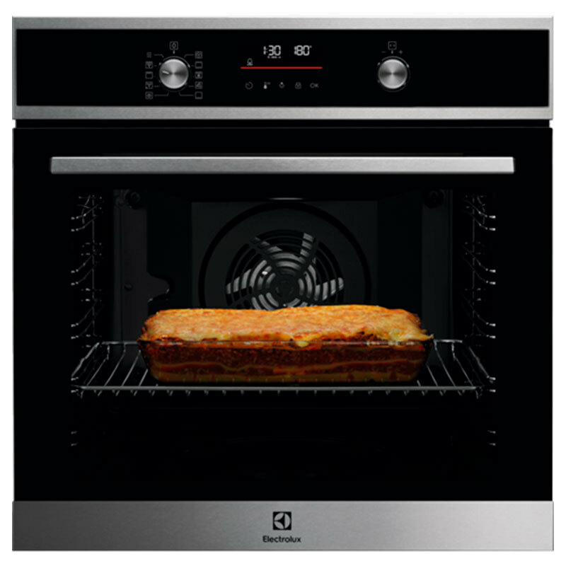Horno pirolítico integrable Electrolux EOF6P77X – 72 L, Display táctil, Clase A+