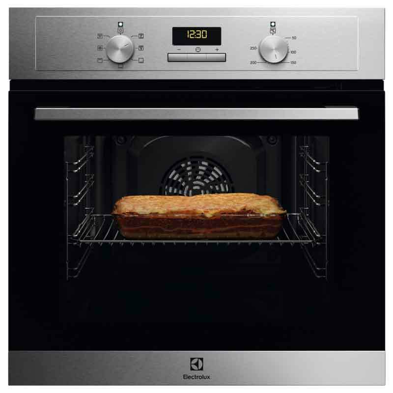 Horno empotrable multifunción Electrolux EOH3H00BX – 65 L, Limpieza hidrolítica, Inox antihuellas