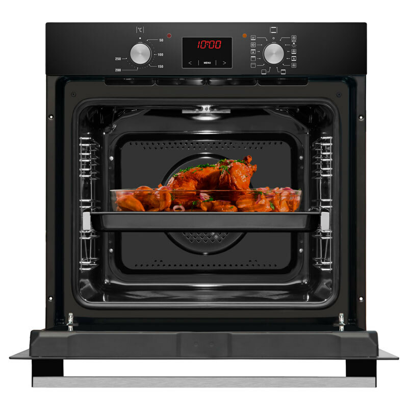 Horno multifunción integrable Fagor 8H-185BN – 77 L, 11 funciones, Limpieza hidrolítica