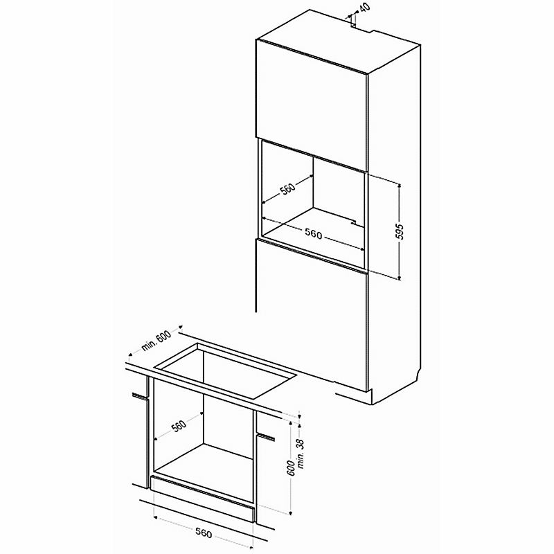 Horno empotrable Fagor 8H-875TCX – 77 L, Vapor, Clase A+