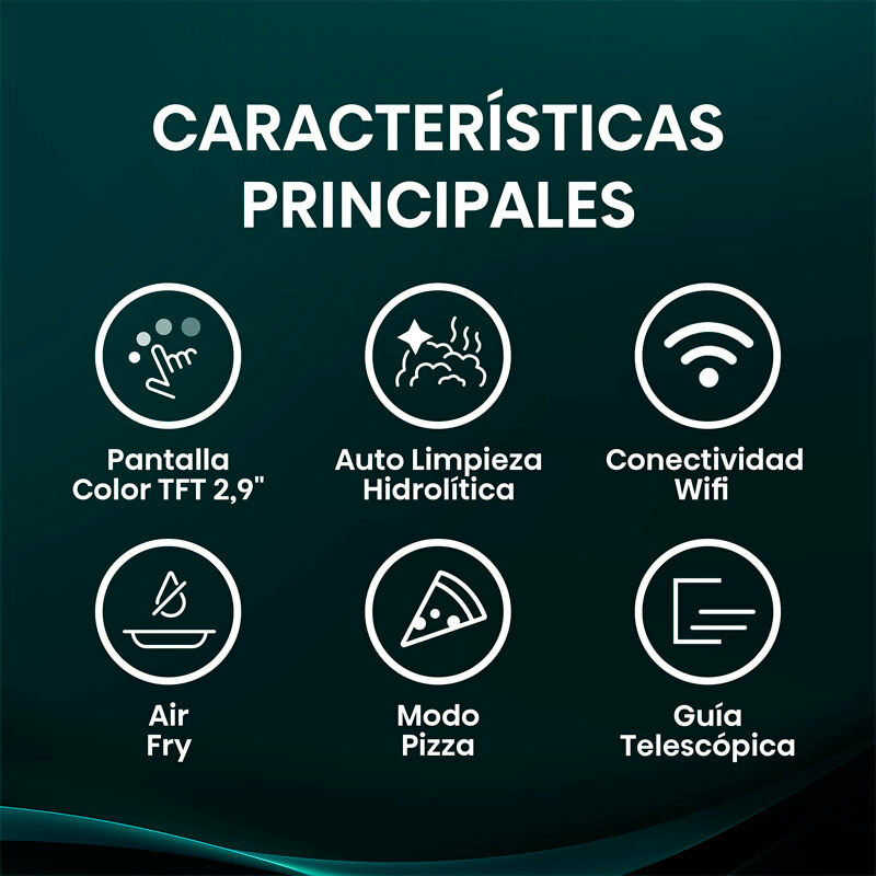 Horno Integrable Hisense BI611A8B – 77 L, AirFry, WiFi