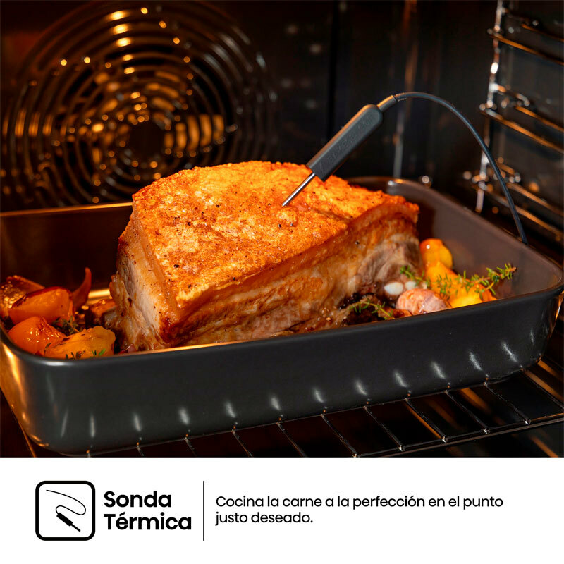 Horno integrable Hisense BI614P8B – 77 L, Pirolítico, WiFi