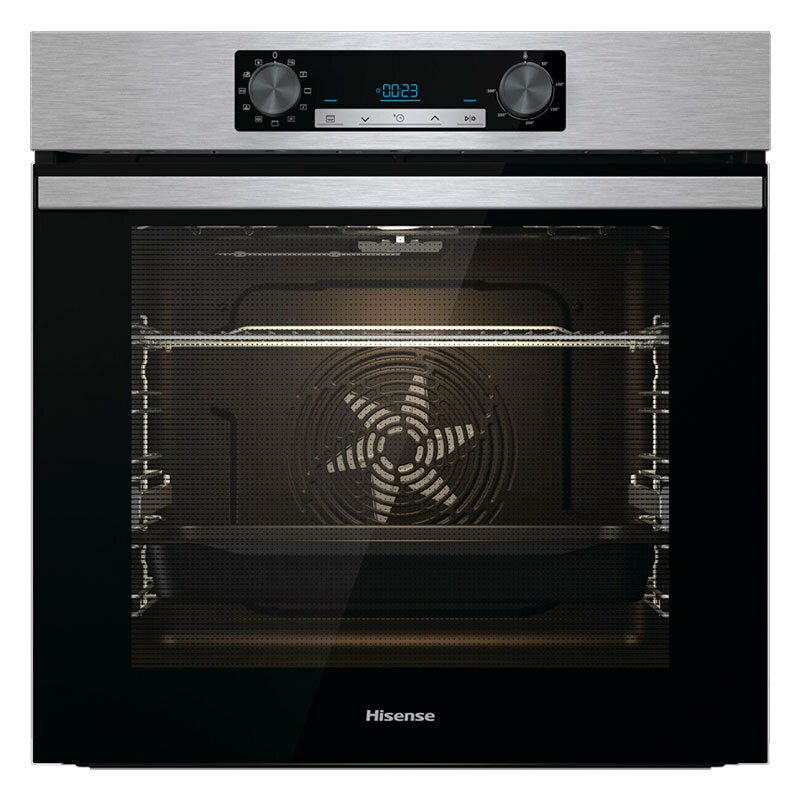 Horno encastrable Hisense BI62216AX – 77 L, limpieza hidrolítica, inox antihuellas