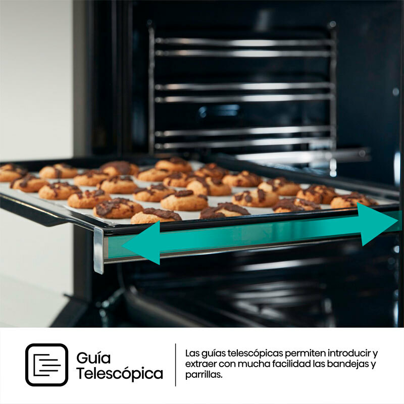 Horno encastrable Hisense BI62216AX – 77 L, limpieza hidrolítica, inox antihuellas