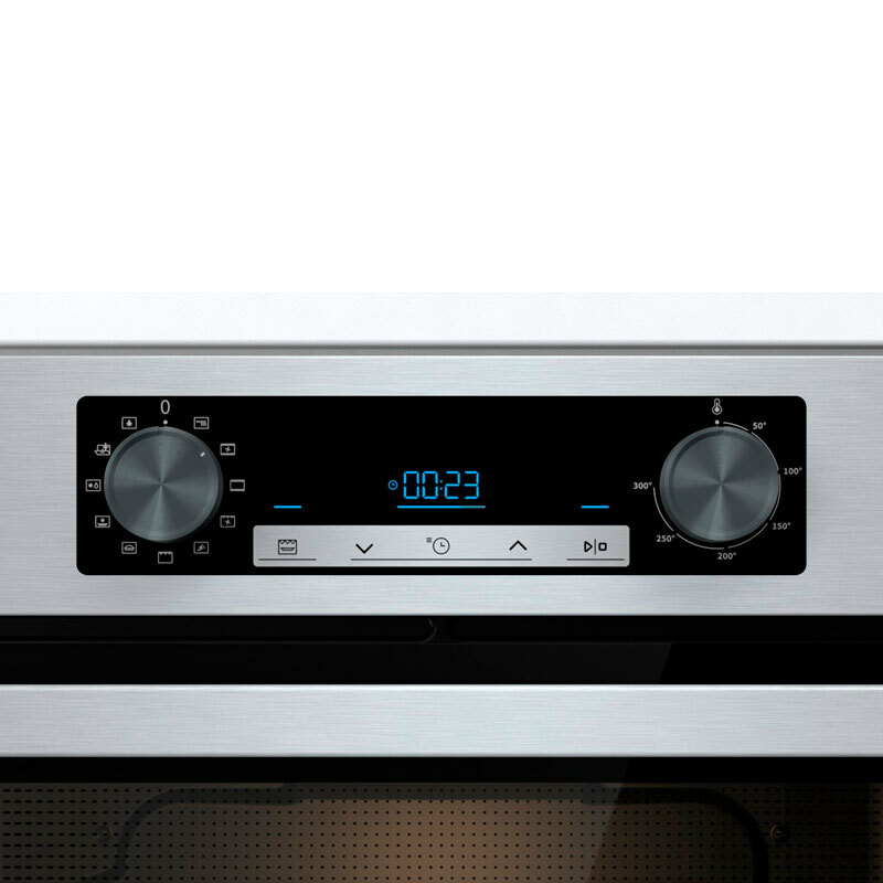 Horno encastrable Hisense BI62216AX – 77 L, limpieza hidrolítica, inox antihuellas
