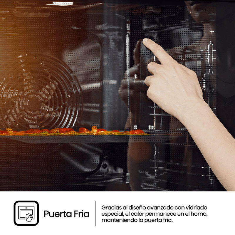 Horno integrable Hisense BI64213E14PX – Pirolítico, 77 L, Air Fry