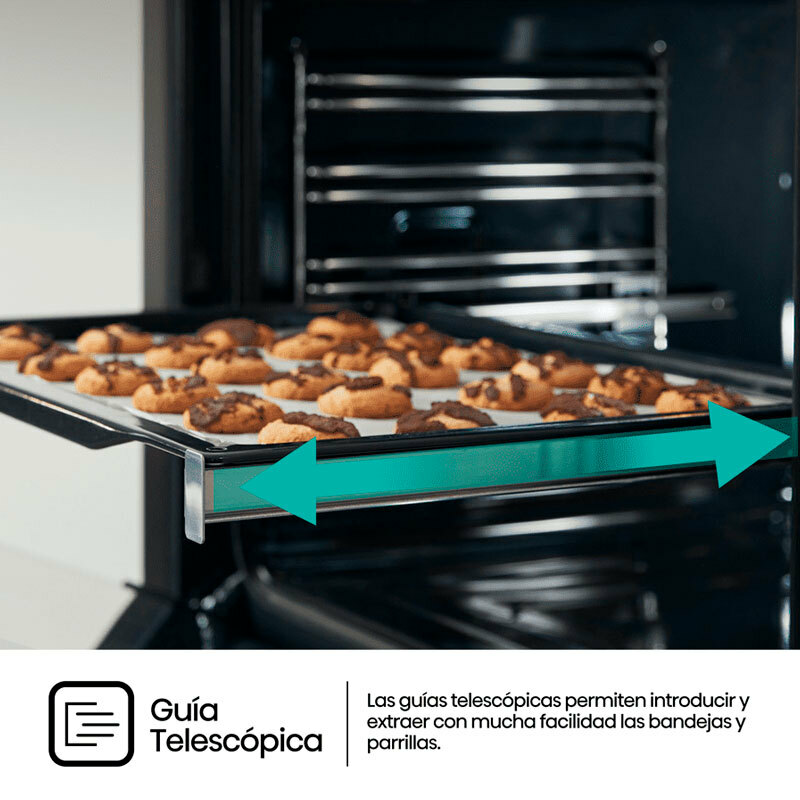 Horno integrable Hisense BI64213E14PX – Pirolítico, 77 L, Air Fry