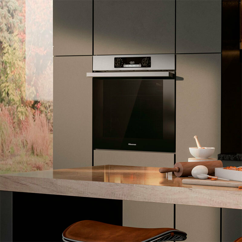 Horno pirolítico integrable Hisense BI64EPXE1SOL – 77 L, A+ eficiencia, Air Fry & Even Bake