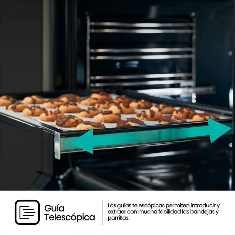 Horno pirolítico integrable Hisense BI64EPXE1SOL – 77 L, A+ eficiencia, Air Fry & Even Bake