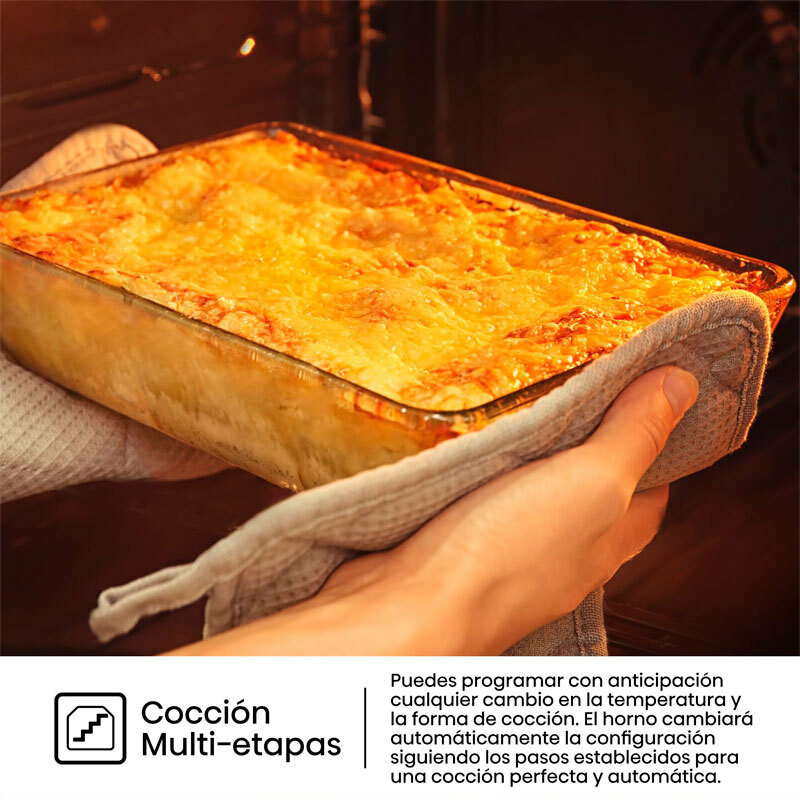 Horno pirolítico integrable Hisense BI64EPXE1SOL – 77 L, A+ eficiencia, Air Fry & Even Bake