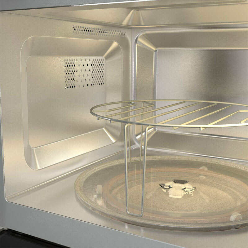 Microondas integrable Hisense BIM320G41X – 20 L, 800W micro/1000W grill, Autolimpieza hidrolítica