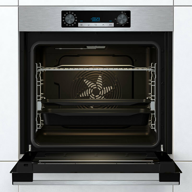 Horno integrable Hisense BSA65226AX – 77 L, Vapor y Air Fry, Limpieza hidrolítica