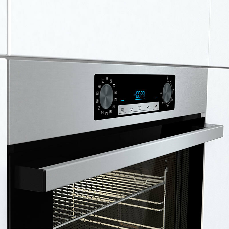 Horno integrable Hisense BSA65226AX – 77 L, Vapor y Air Fry, Limpieza hidrolítica