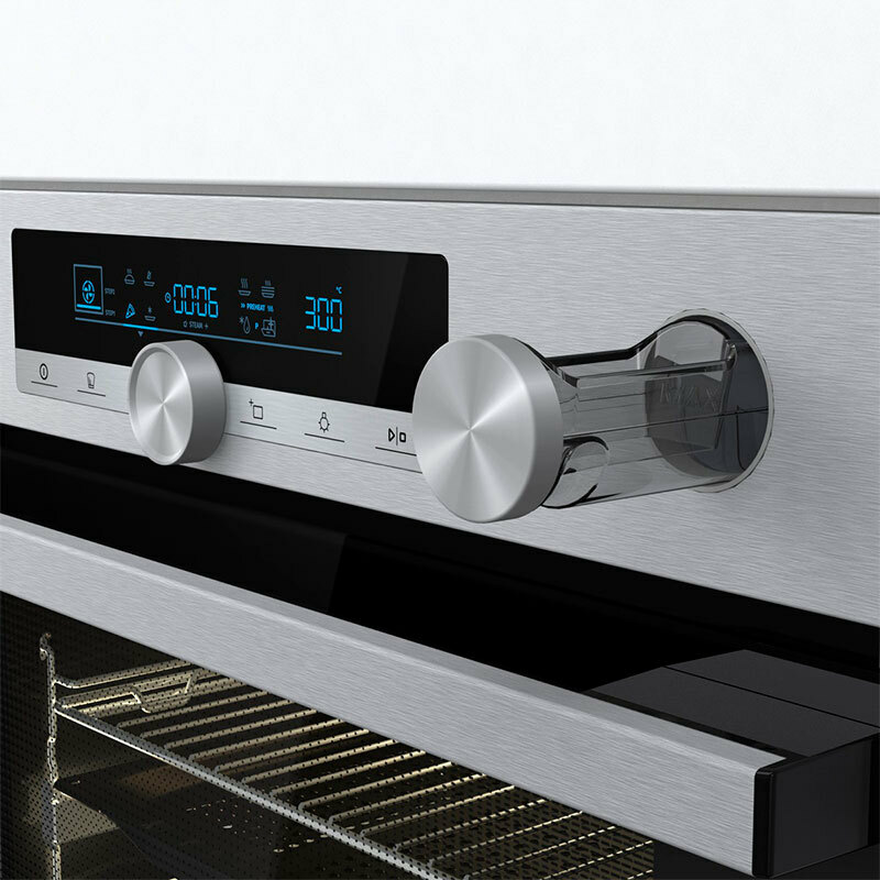 Horno integrable Hisense BSA66334PX – 77 L, Pirolítico+Hidrolítico, Air Fry