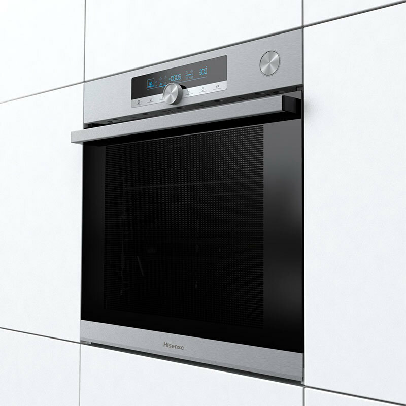 Horno integrable Hisense BSA66334PX – 77 L, Pirolítico+Hidrolítico, Air Fry
