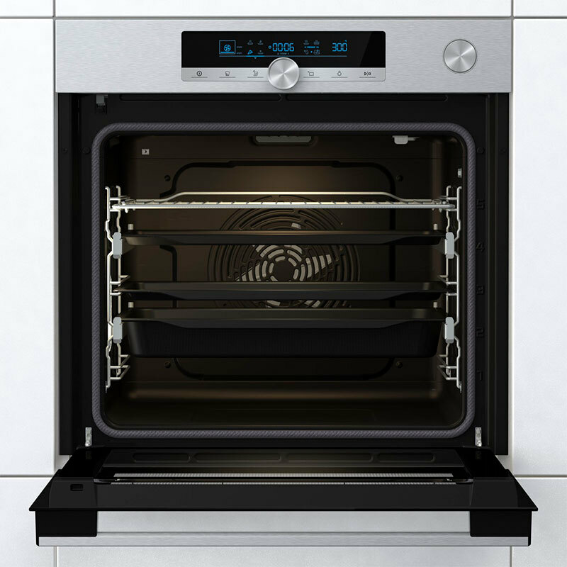 Horno integrable Hisense BSA66334PX – 77 L, Pirolítico+Hidrolítico, Air Fry