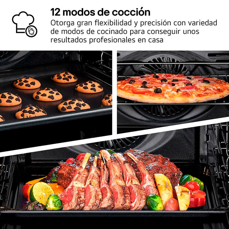 Horno empotrable LG WS5D7210S – 72 L, Air Fry, 12 modos