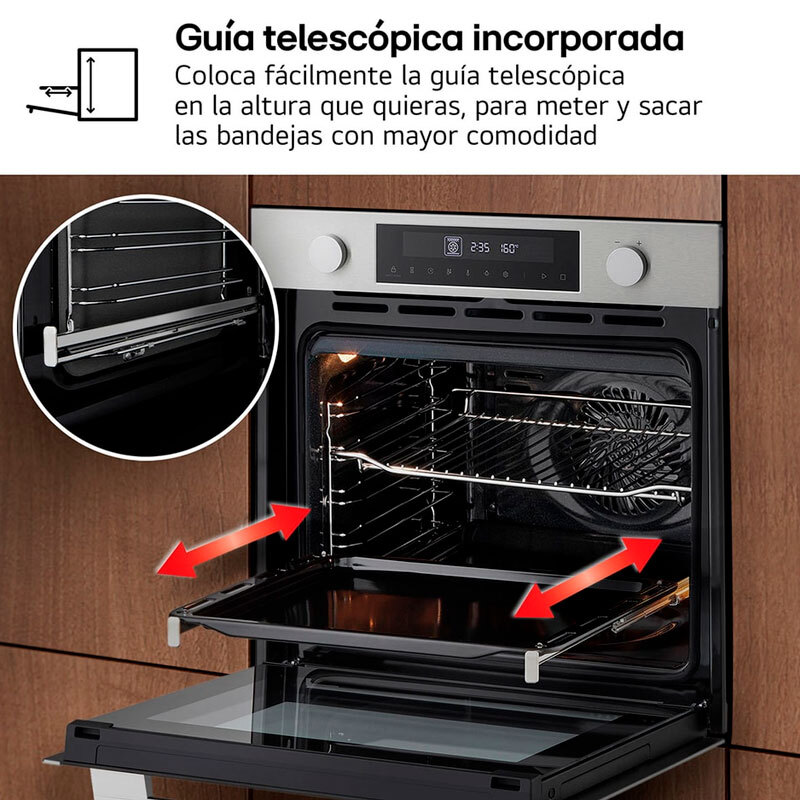 Horno empotrable LG WS5D7210S – 72 L, Air Fry, 12 modos