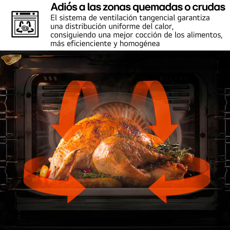 Horno empotrable LG WS5D7210S – 72 L, Air Fry, 12 modos