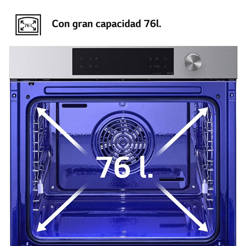 Horno empotrable LG WSED7612S – 76 L, WiFi, Freidora de aire