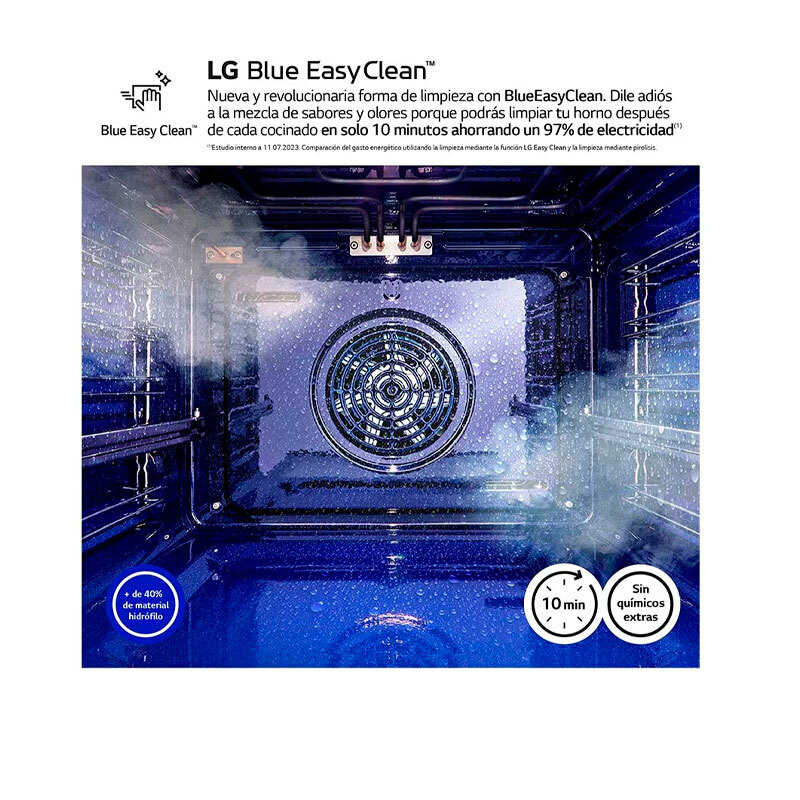 Horno integrable LG WSED7613S – 76 L, Pirolítico, Air Fry