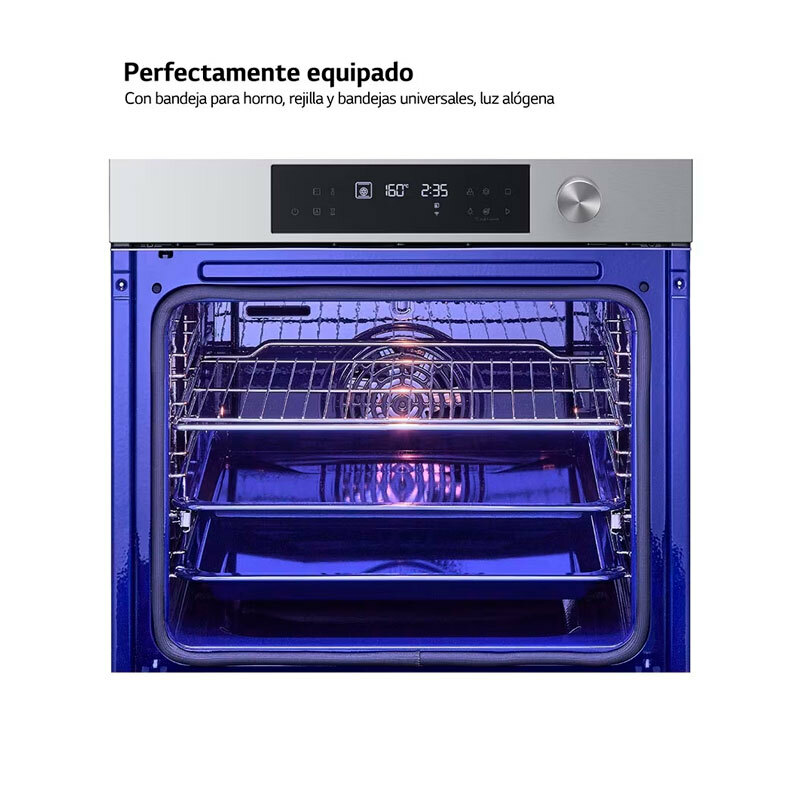 Horno integrable LG WSED7613S – 76 L, Pirolítico, Air Fry