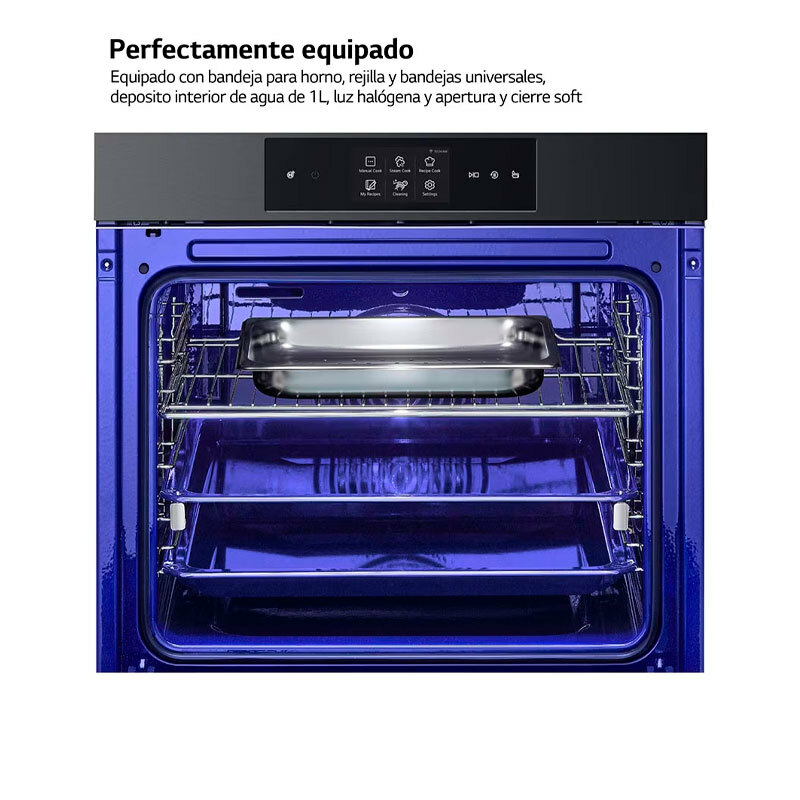 Horno empotrable LG WSED7665B – 76 L, A++, Vapor y AirFryer