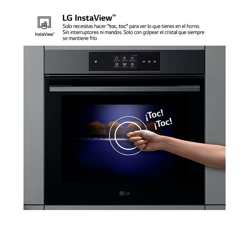 Horno empotrable LG WSED7665B – 76 L, A++, Vapor y AirFryer