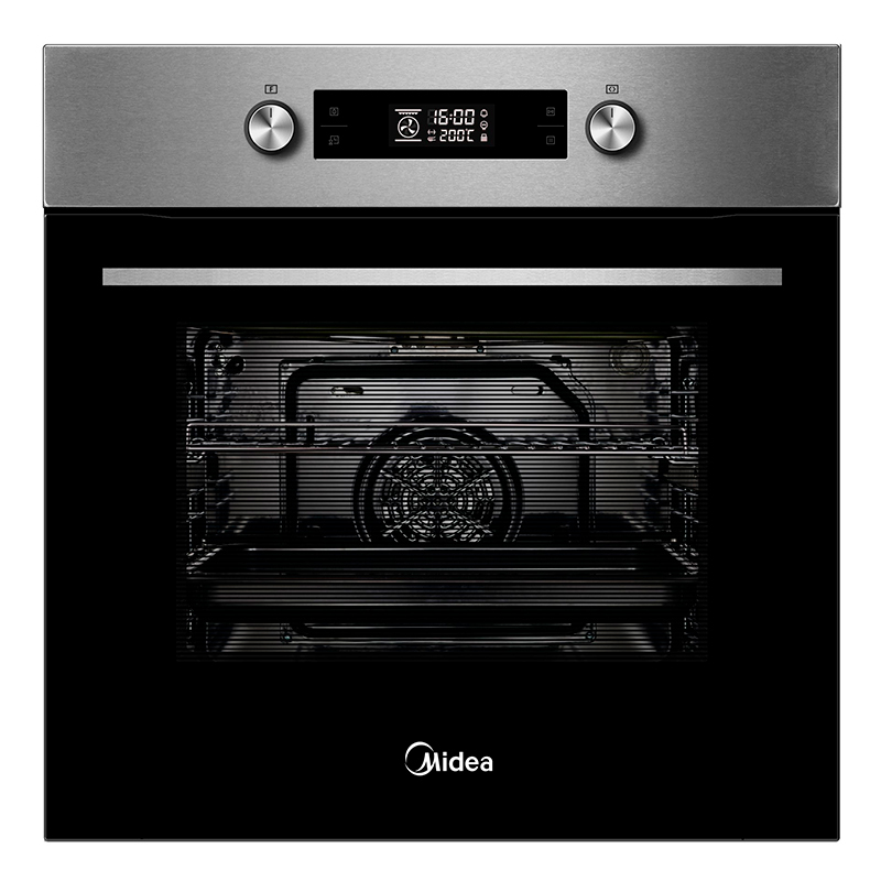 Horno empotrable Midea 65P90E3IX – 70 L, Pirolítico, Clase A
