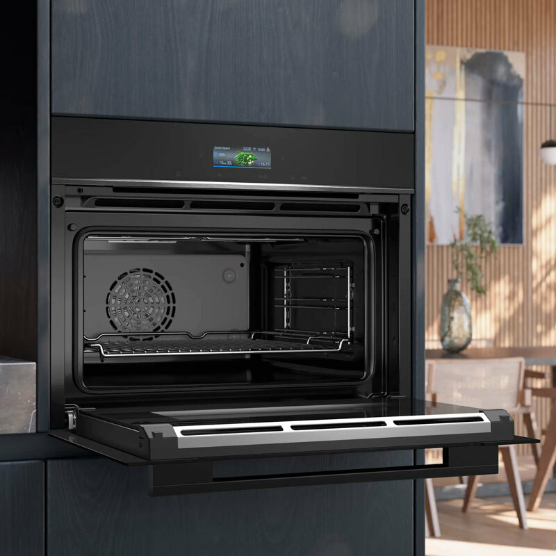 Horno compacto integrable Siemens CB734G1B1 – 47 L, Control táctil, Limpieza hidrolítica