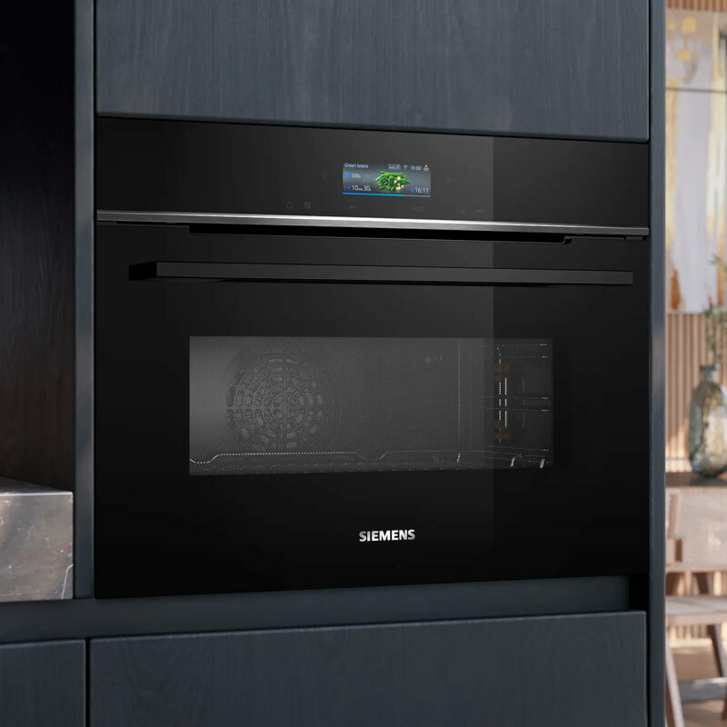 Horno combinado integrable Siemens CM724G1B1 – 45 L, Microondas Inverter 900 W, Home Connect