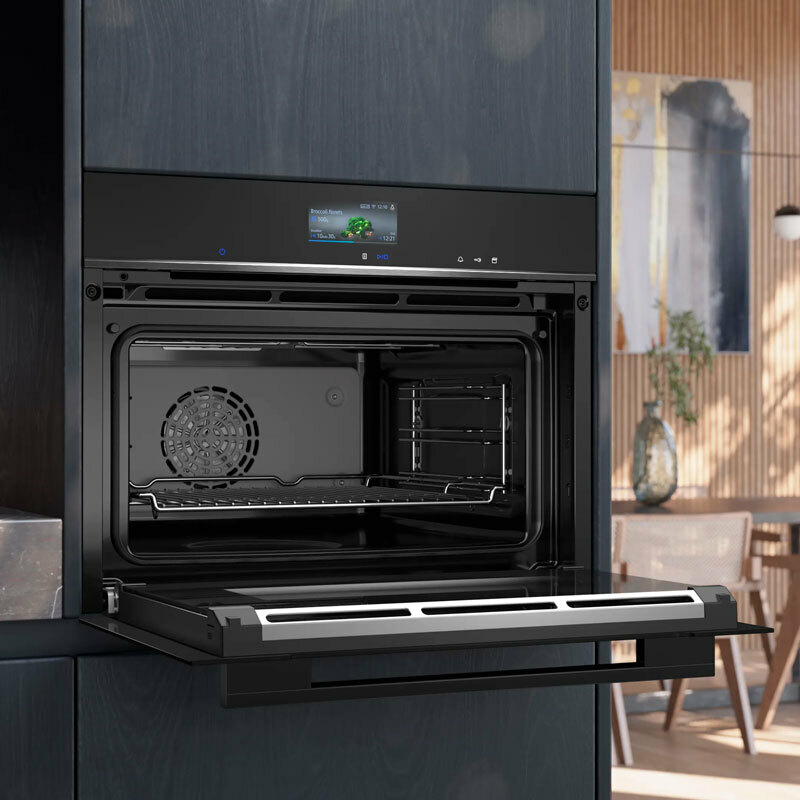 Horno compacto integrable Siemens CS736G1B1 – Cocción 100% vapor, Aire caliente 4D, Home Connect