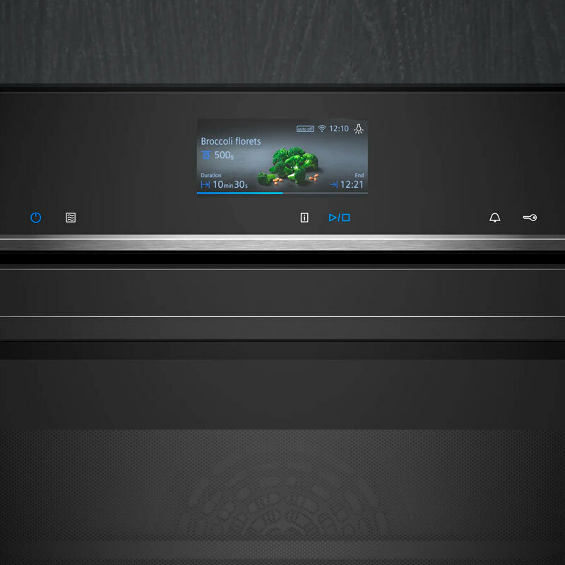 Horno con microondas integrable Siemens HM736GAB1 – 67 L, Inverter 800 W, Home Connect