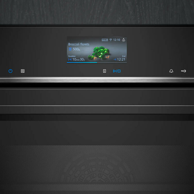 Horno combinado empotrable Siemens HM776GKB1 – 67 L, Microondas integrado, Limpieza pirolítica