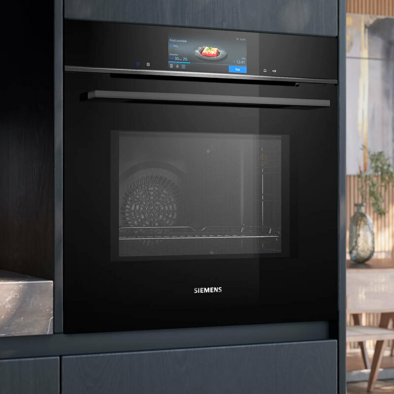 Horno microondas integrable Siemens HM778GMB1 – 67 L, Home Connect, Pirolítico