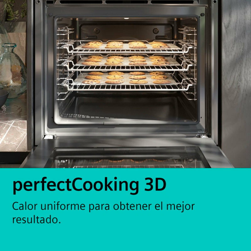 Horno integrable Siemens HQ574AER3 – 71 L, Vapor 100%, Pirolítico