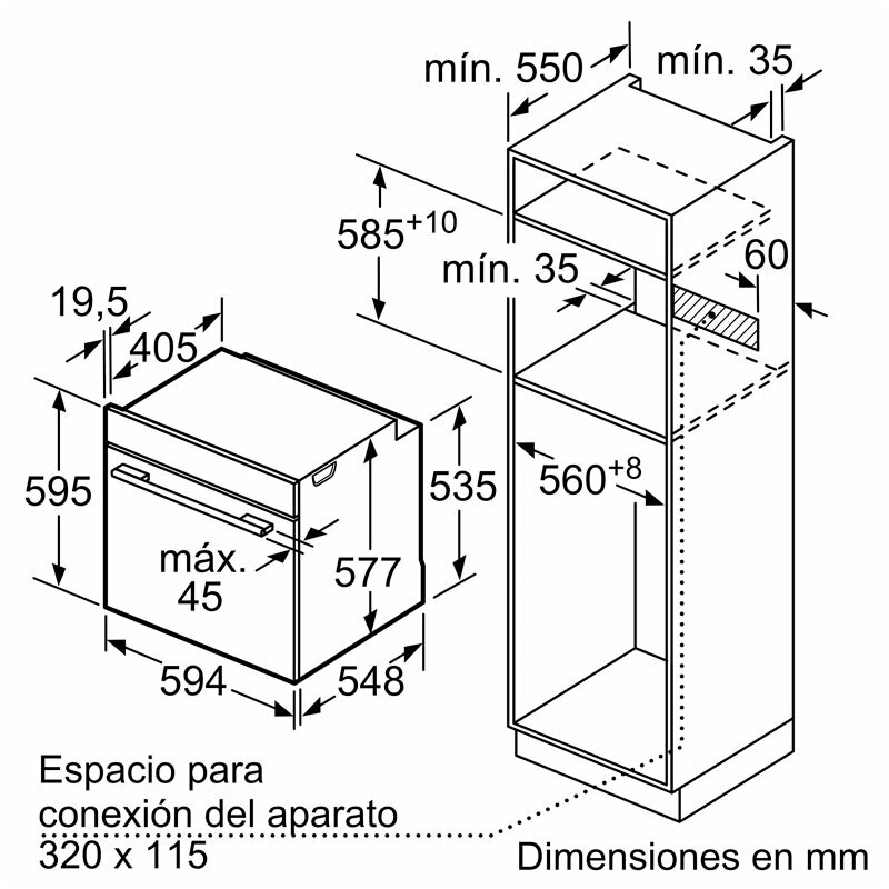 Horno de vapor integrable Siemens HR776G1B1 – 71 L, pulseSteam y 4D, Pirolítico+Hidrolítico